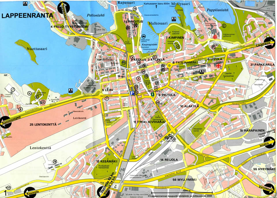 Lappeenranta map